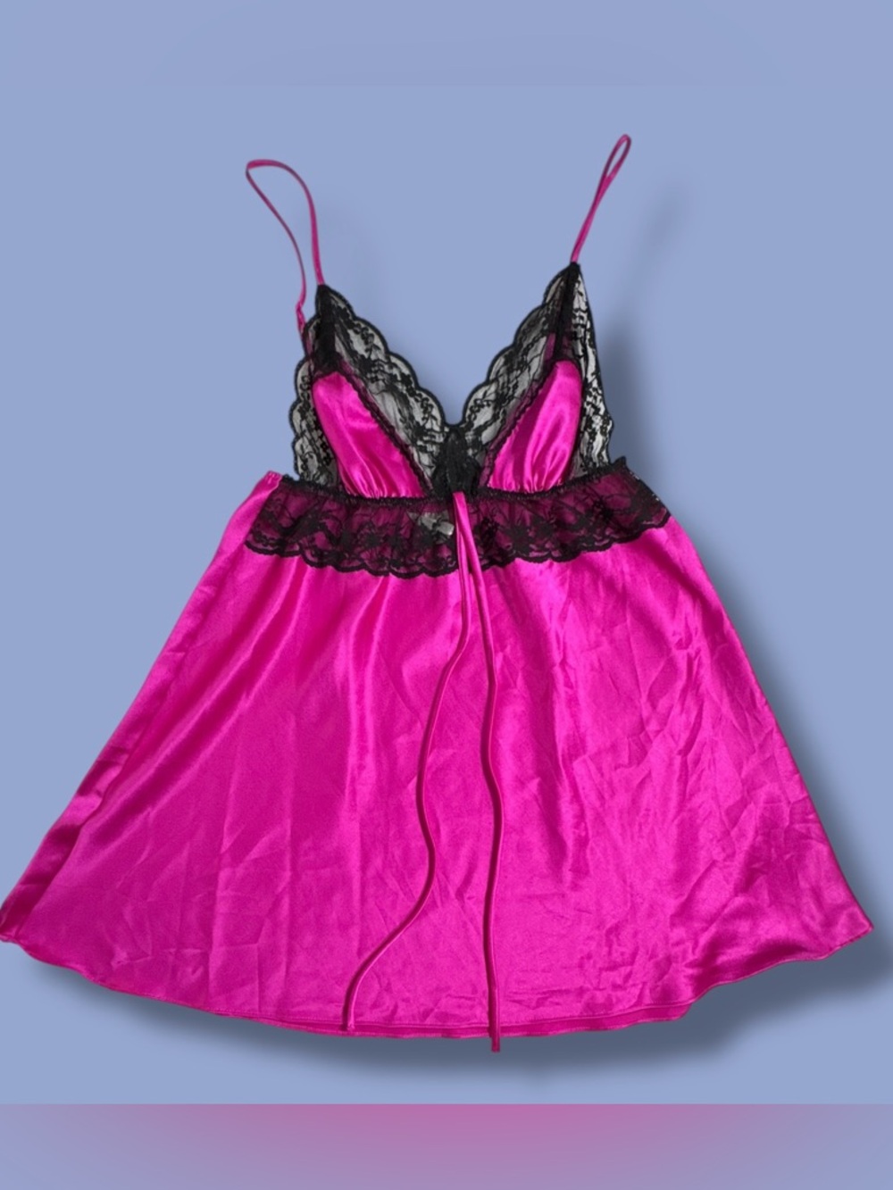 Victoria’s Secret Baby Pink Lace Babydoll Slip Tank Top 💗🖤